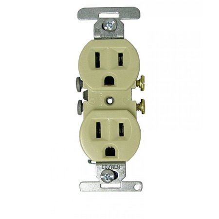AMERICAN IMAGINATIONS 8.63 in. x 12.13 in. x 1.88 in. Electrical Receptacle  in Ivory AI-35014